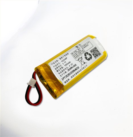 3.7V 102248 1000mAh  颈部按摩仪伟德在线体育官网